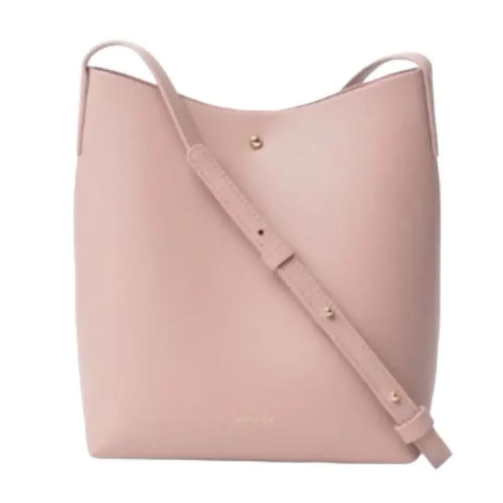 SAMARA vegan leather Shoulder Bucket Bag with Adjustable Strap